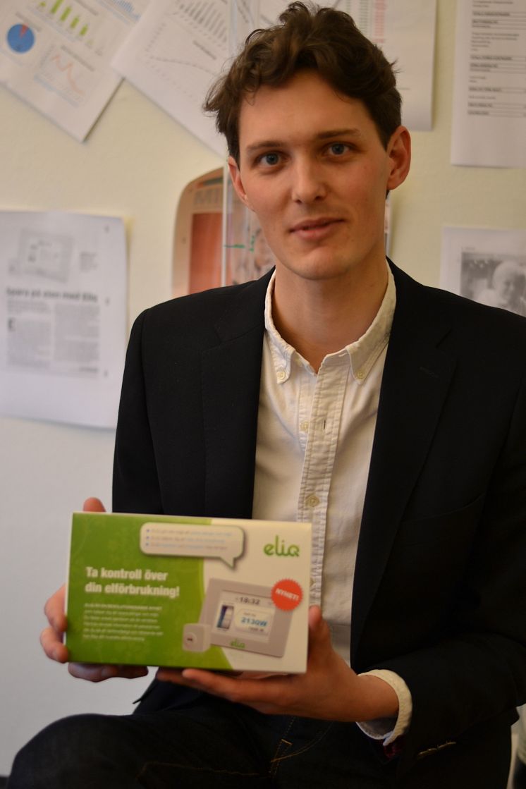 Joakim Ottander vinnaren av innovationspriset Årets smarta sak.