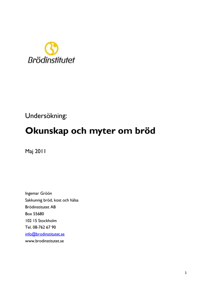 Undersökning: 7 myter om bröd