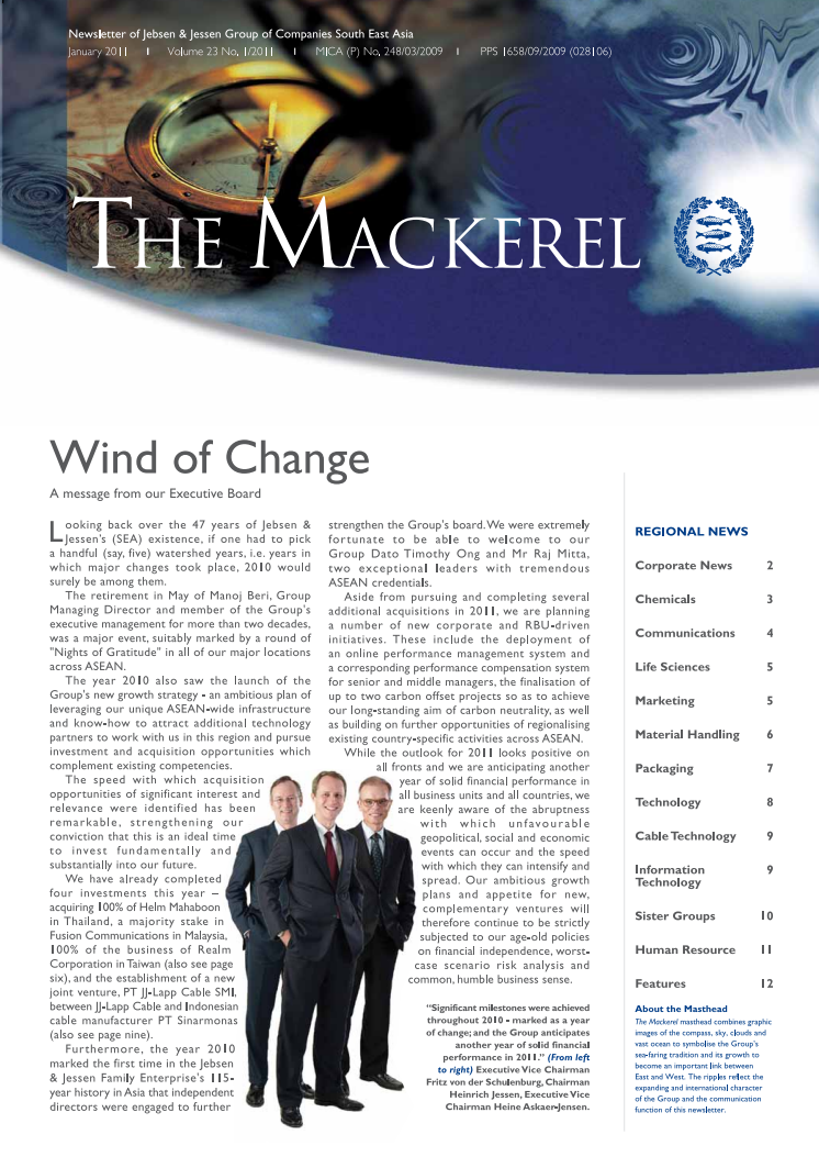 Corporate Newsletter January 2011