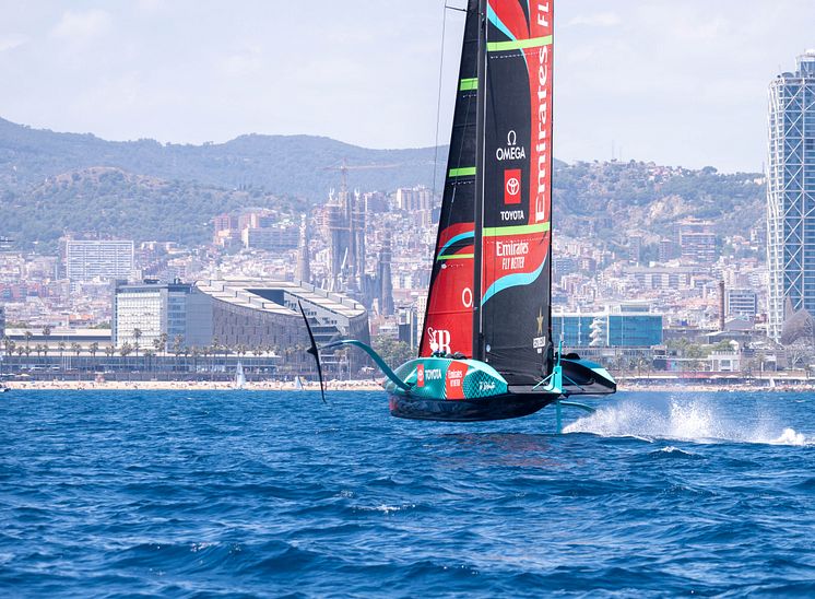 Emirates Team New Zealand training in Barcelona (c)America’s Cup