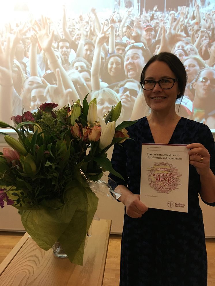 Christina Sandlund, distriktssköterska på Telefonplans vårdcentral i Stockholm och sömnforskare.