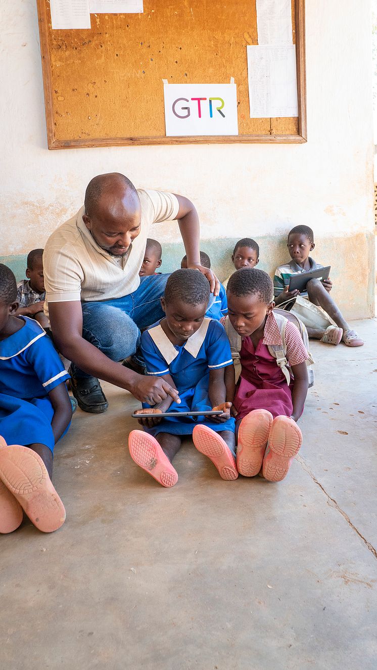 Recycled GTR tablets at Choma Primary School