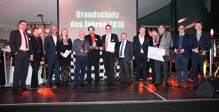 Die Gewinner des "Brandschutz des Jahres 2016"