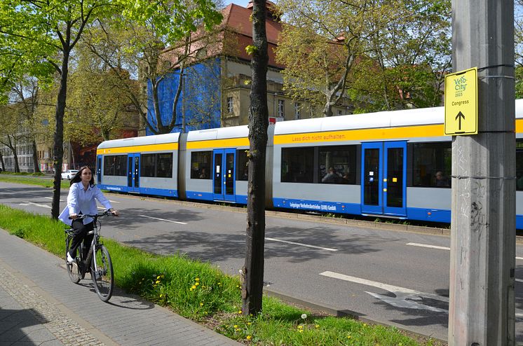 Velo-city - Radweg zur Leipziger Messe