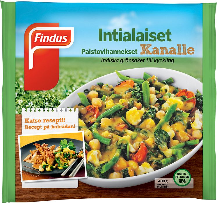 Findus Intialaiset Paistovihannekset Kanalle 400 g