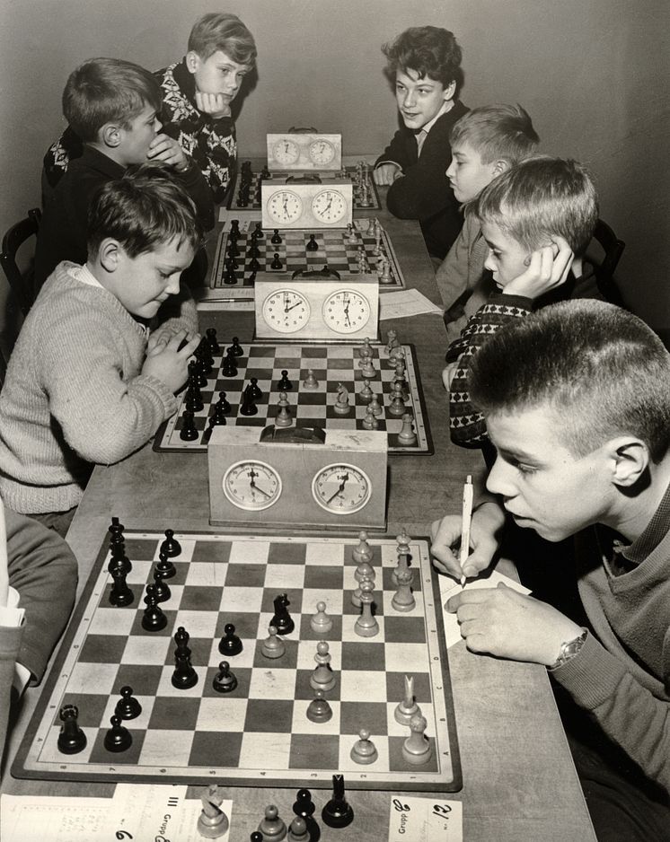 Schacktävling för ungdomar, Foto: Karl Heinz Hernried, © Nordiska museet