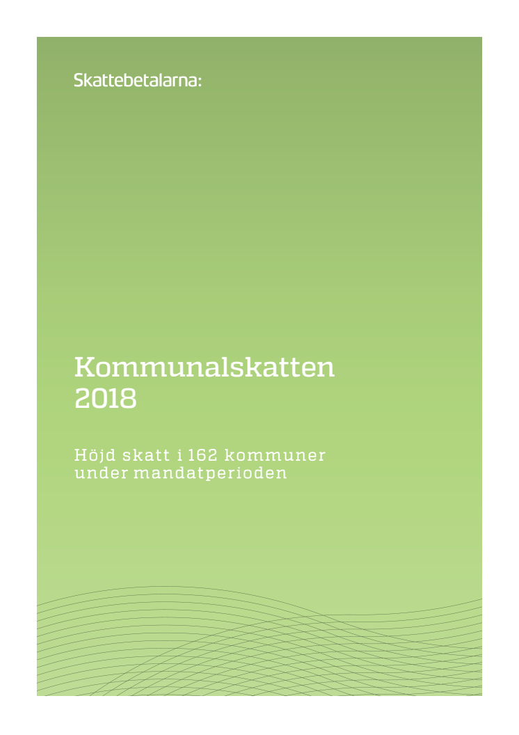 Kommunalskatten 2018