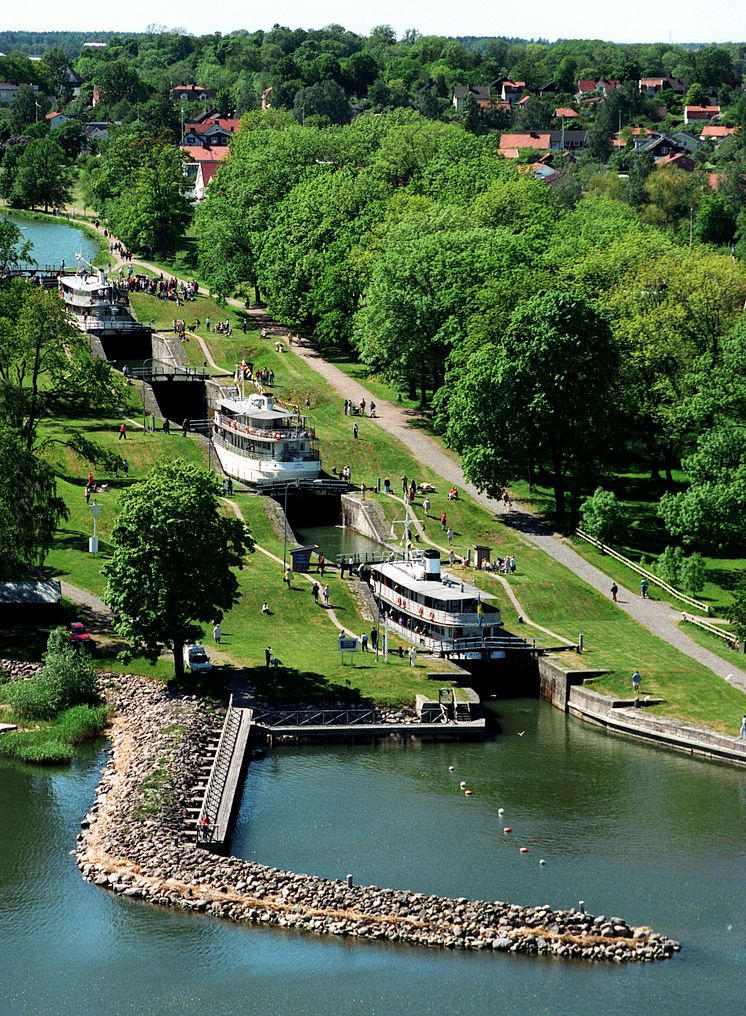 Bergs slussar Göta kanal