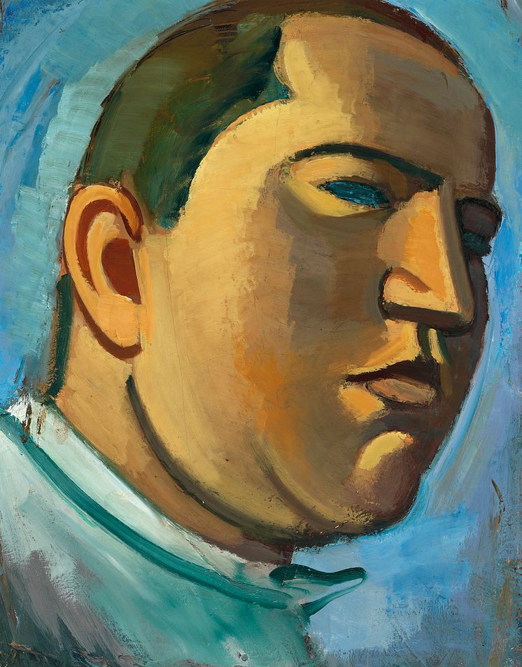 Vilhelm Lundstrøm- Selvportræt, 1924. Usign. Olie på lærred. 81 x 66.på lærred. 80 x 97.