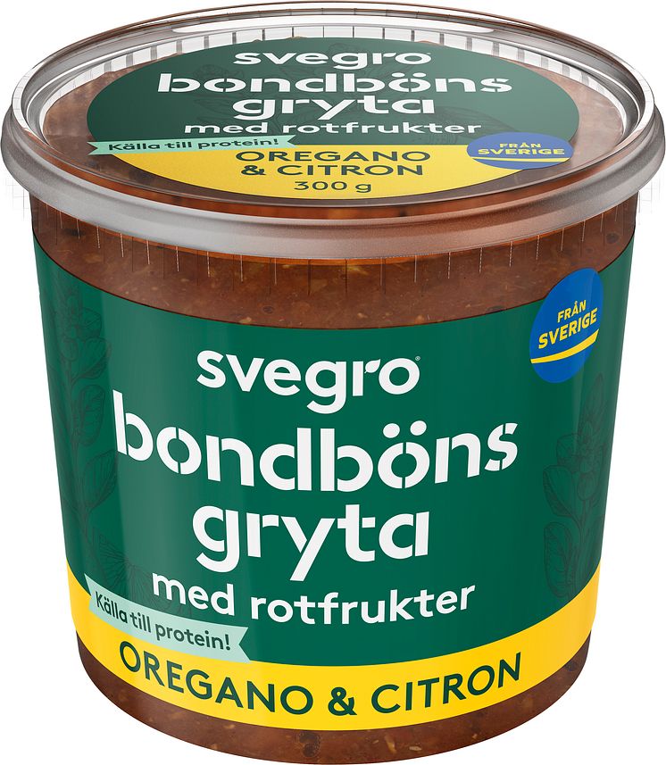 Bondbönsgryta oregano och citron frilagd