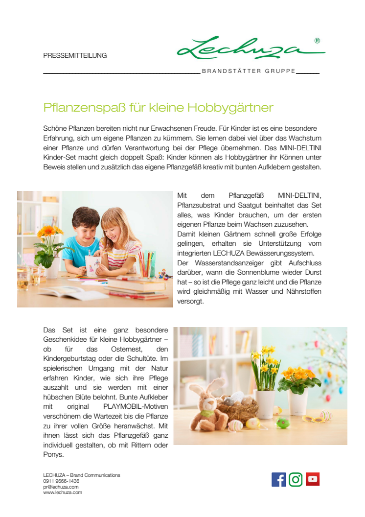 Pflanzenspaß für kleine Hobbygärtner