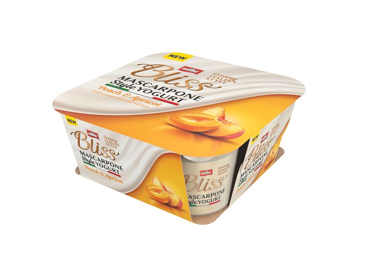 Müller Bliss Mascarpone Style Yogurt Peach & Apricot
