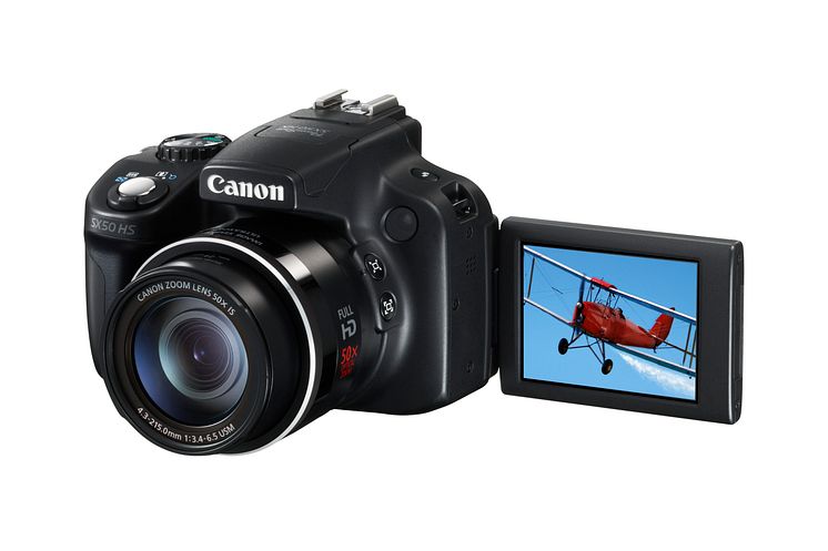 Canon PowerShot SX50 HS LCD utfälld