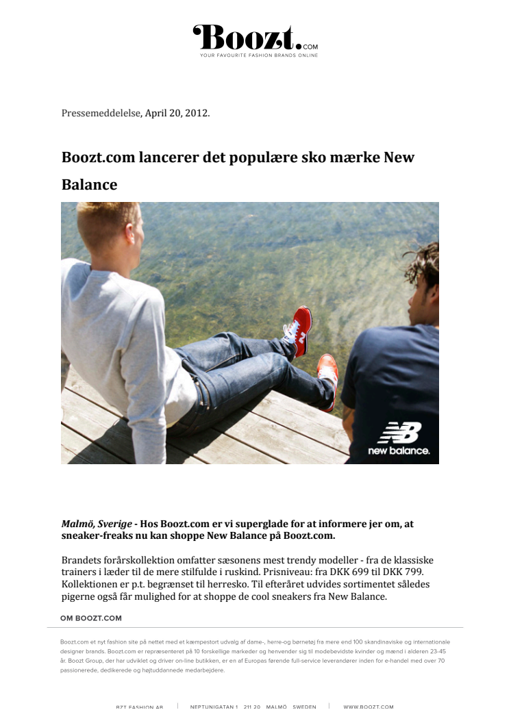 Boozt.com lancerer det populære sko mærke New Balance