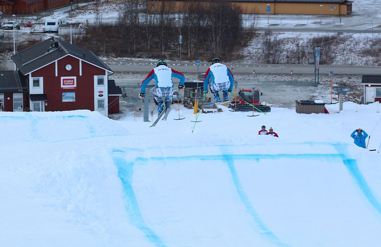 Franska Skicrosslandslaget på plats i Hemavan