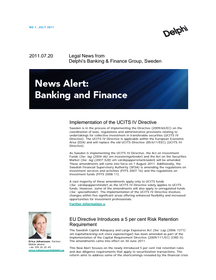 Banking and Finance News Alerts