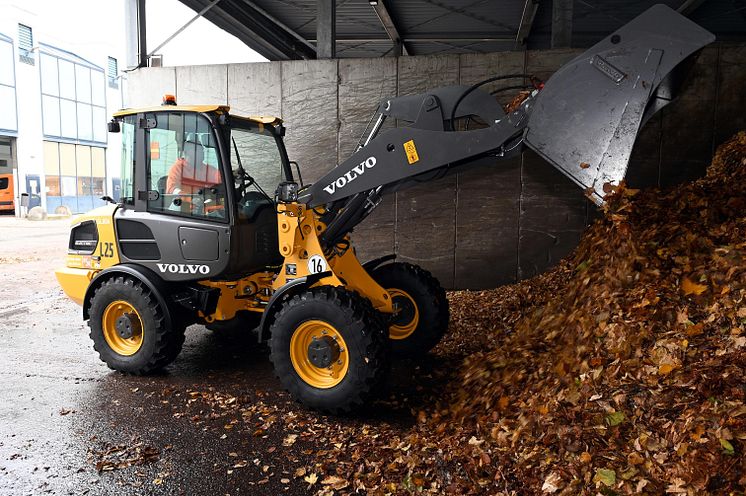 Volvo L25 Electric hos kunden Berliner Stadtreinigung