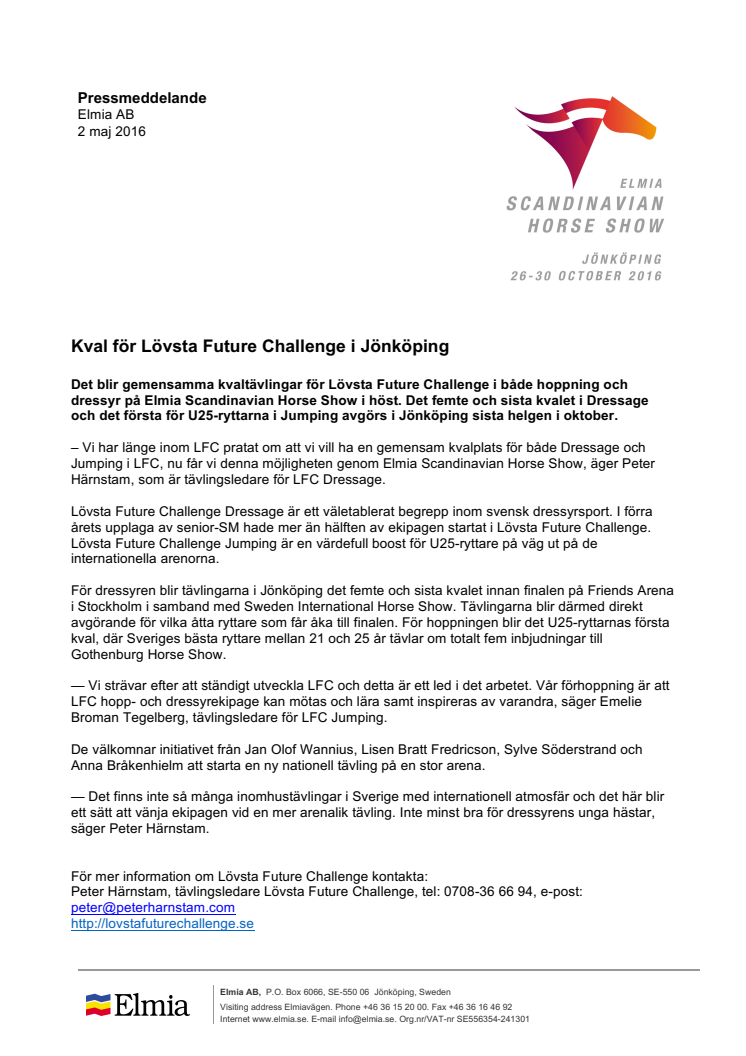 Kval för Lövsta Future Challenge i Jönköping