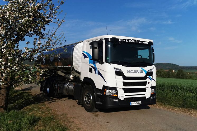 Scania G 410 LNG Tolle & Waitz Transporte Milchsammellogistik 