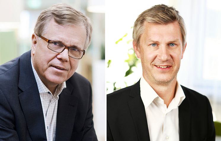 Erik Hellqvist, vd Svensk Byggtjänst och Olle Samuelson, vd på BIM Alliance Sweden