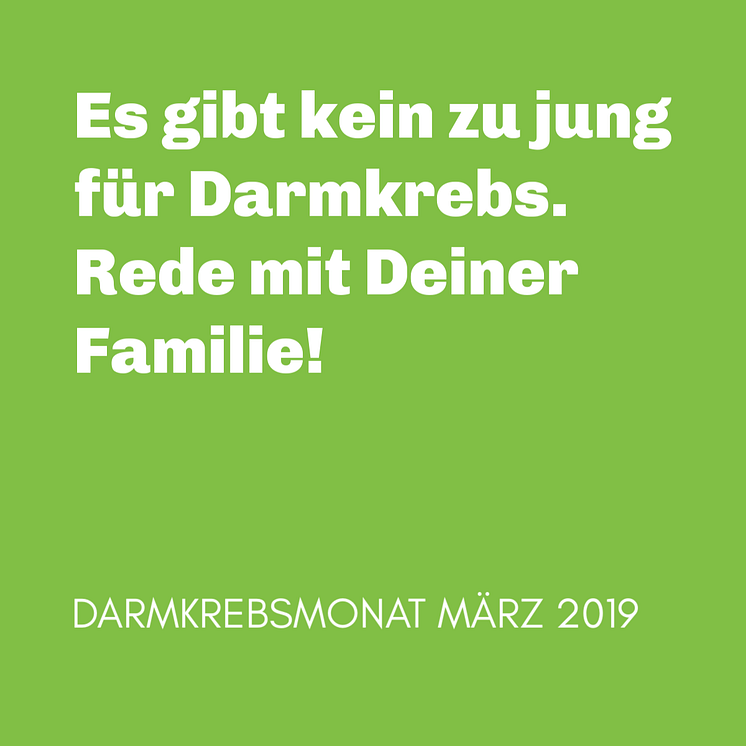 Darmkrebsmonat März 2019