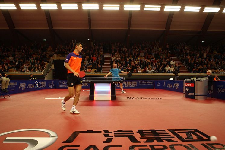 Jens Lundquist segergest mot Zhang Jike