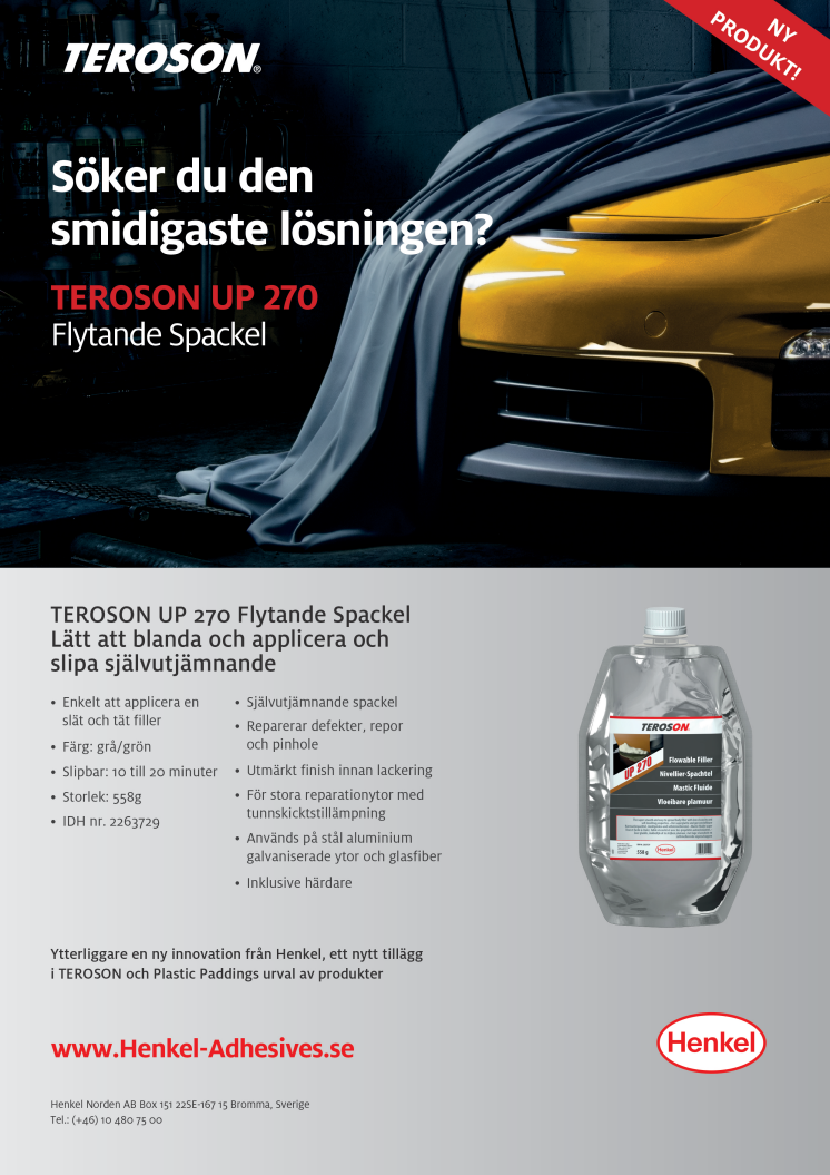 Teroson UP270 Flyer Swedish
