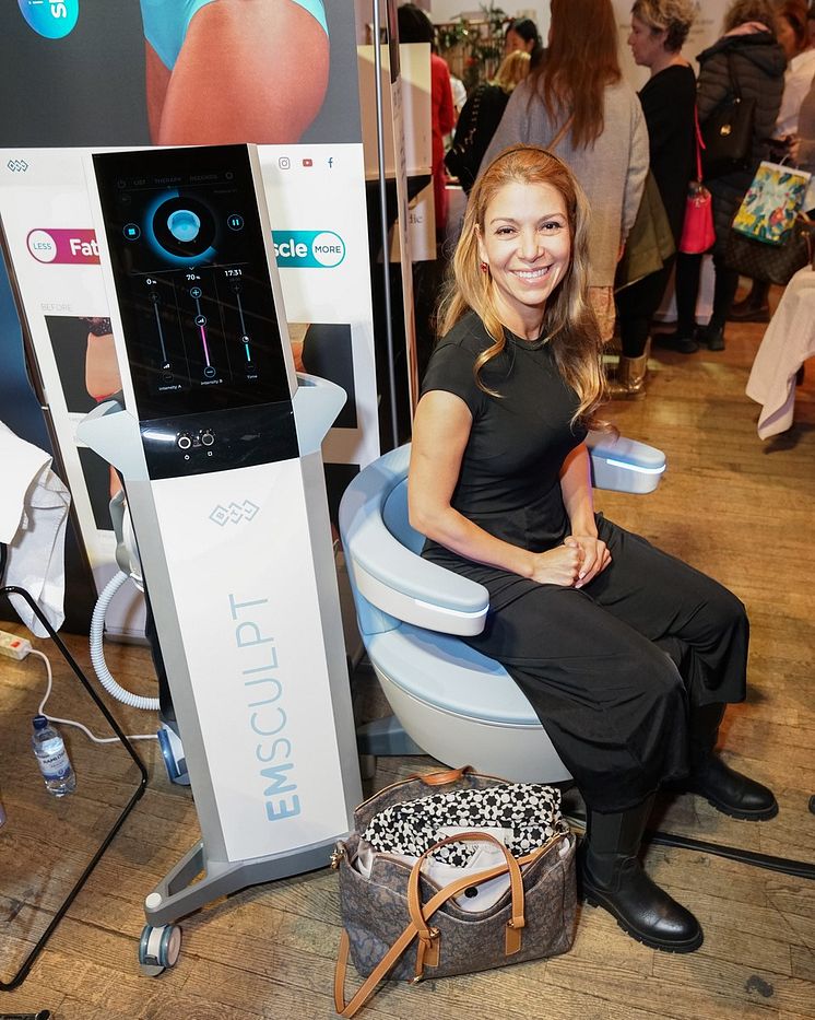 Testing Health Equipment at Stockholm Beauty Week