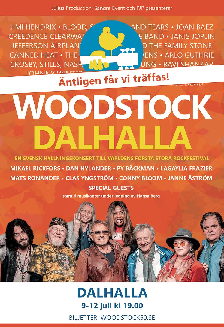 Affisch Woodstockdalhalla_122x178