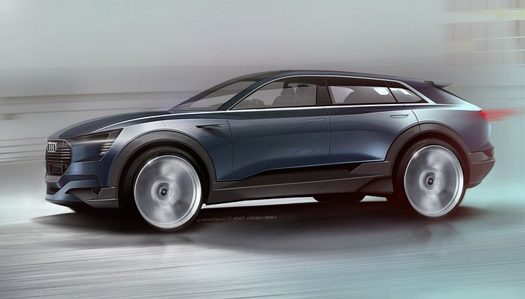 Audi e-tron quattro concept – Exterior Sketch