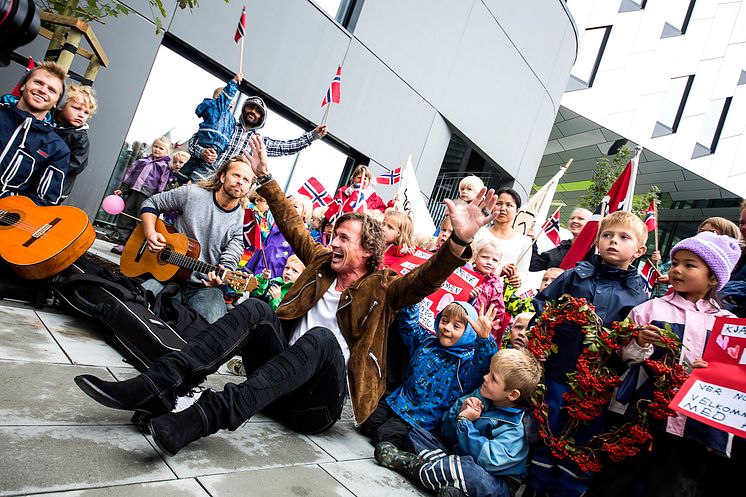 Hannes Lekestue stod for det musikalske innslaget 