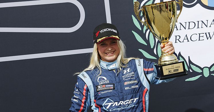 Jessica Bäckman podium Anderstorp 2019