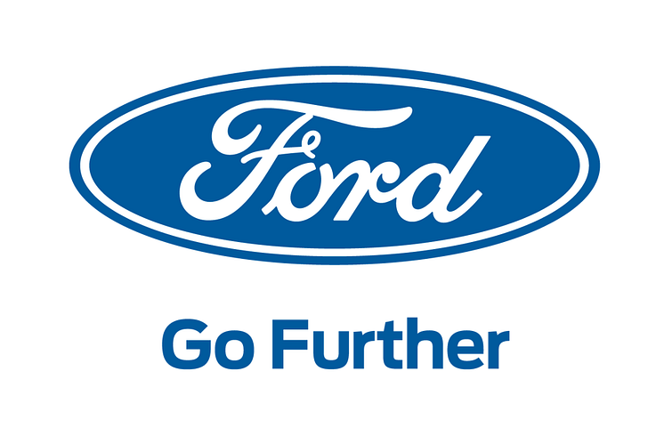 Ford logo med hvid baggrund