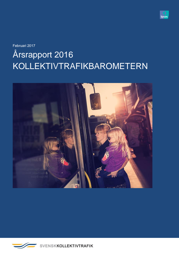 Årsrapport Kollektivtrafikbarometern 2016 med analyser och sammanfattningar