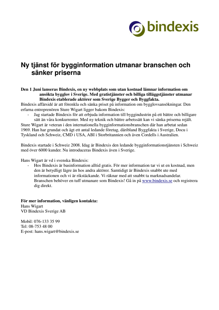 Ny tjänst för bygginformation utmanar branschen och sänker priserna