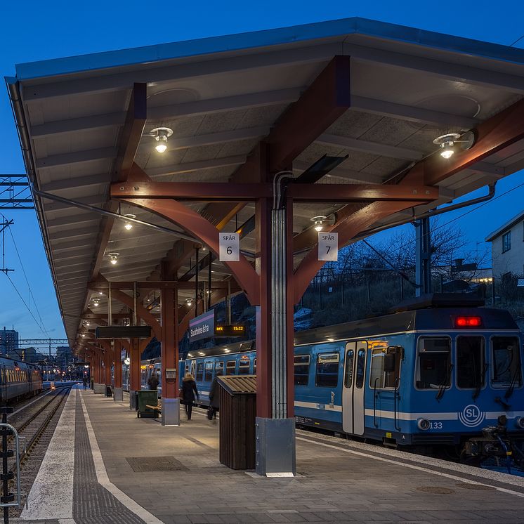 Belysning på Östra Station bild 7