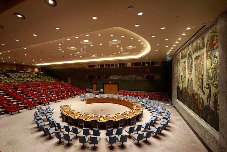Sikkerhetsrådets sal, 2018.