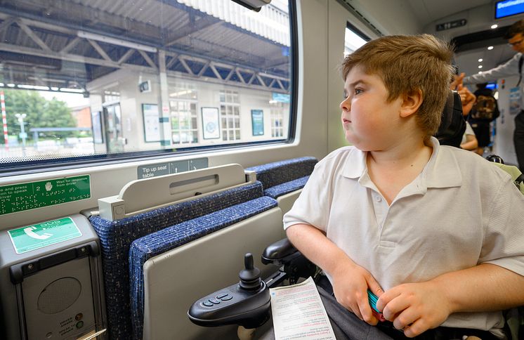 Ryan Horrod enjoys the Thameslink trip