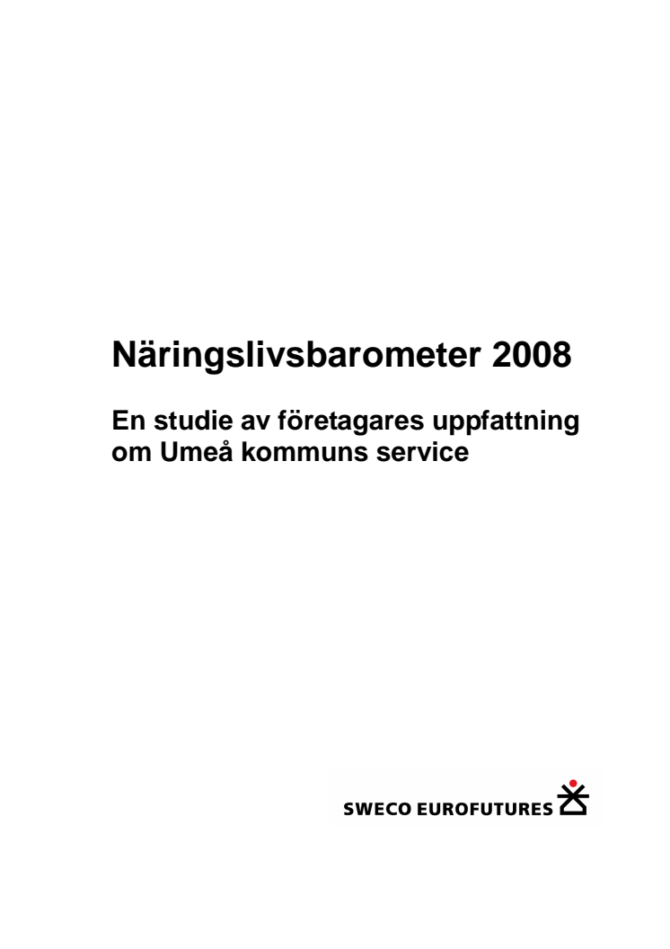 Näringslivsbarometer Umeå 2008