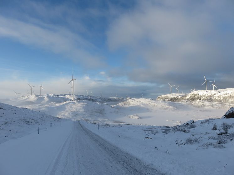 Storheia vindpark, januar 2020