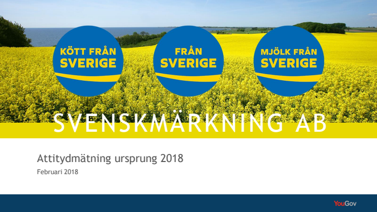 Svenskmärkning ABs  attitydmätning 2018
