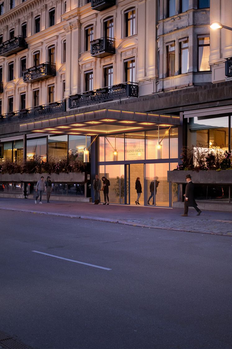 New entrance at the Grand Hôtel Stockholm