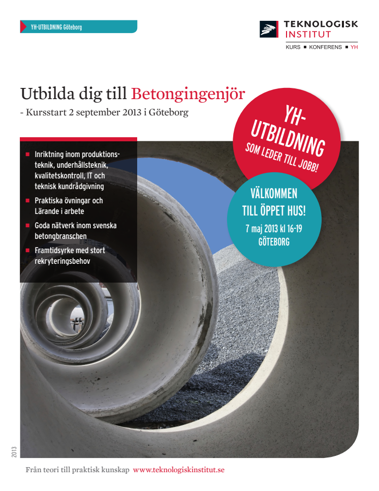 Utbilda dig till Betongingenjör - Yh-utbildning