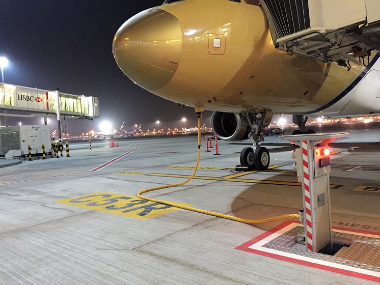 Cavotec pop-up pit at Dubai International Airport's C4 Terminal.