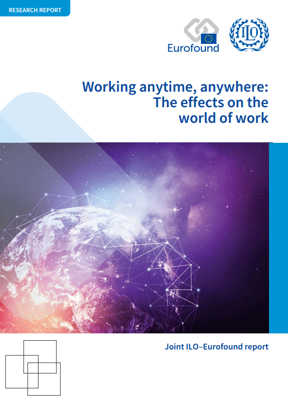 Report cover: Working anytime anywhere: The effects on the world of work