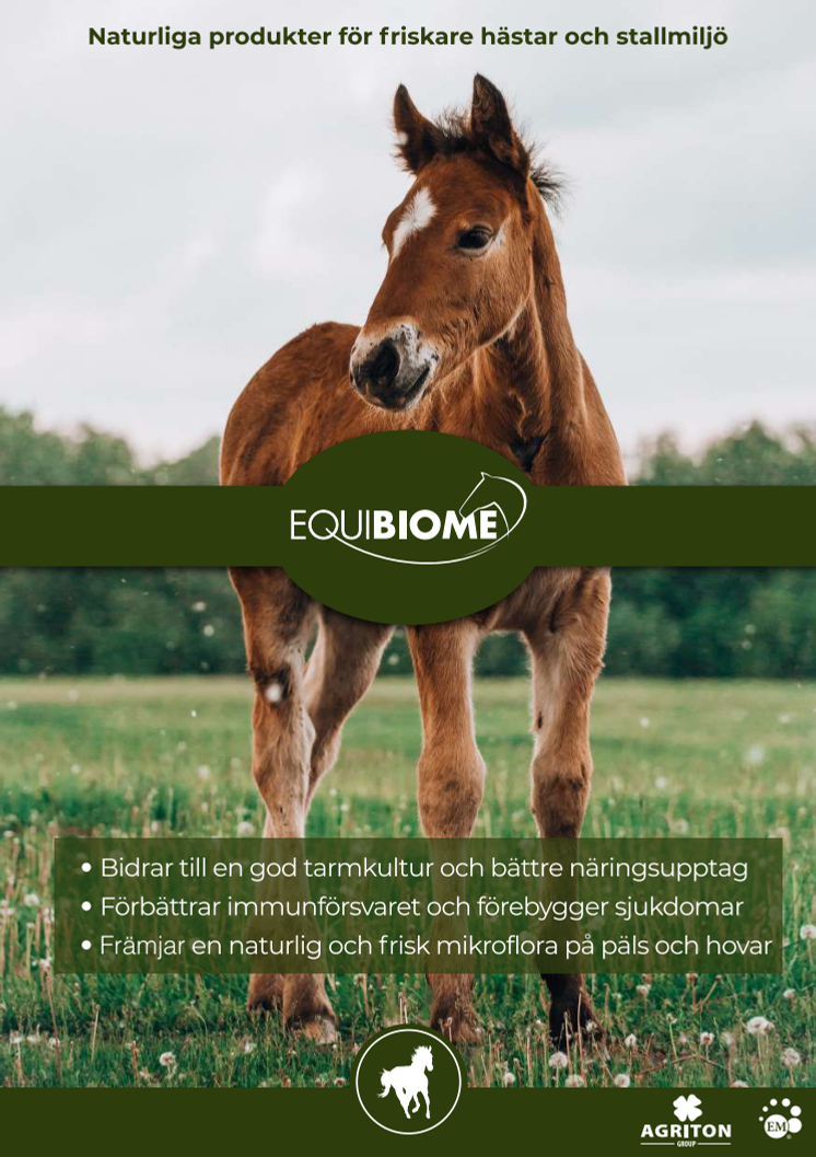 Broschyr EM för hästar - Equibiome