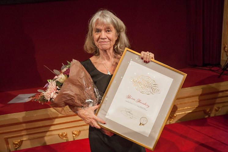 Karin Thunberg, vinnare av Lukas Bonniers Stora Journalistpris 2016