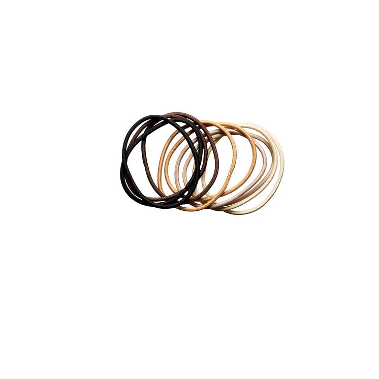 KICKS Beauty Thin Hair Elastics Nude