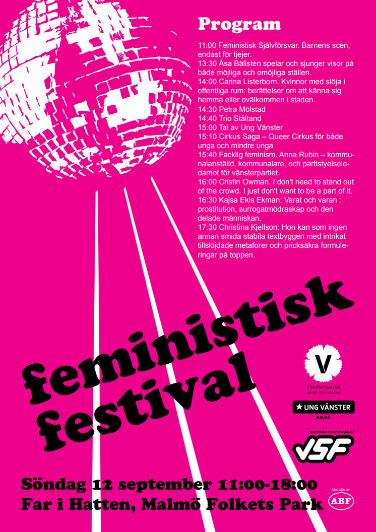 Affisch - feministisk festival