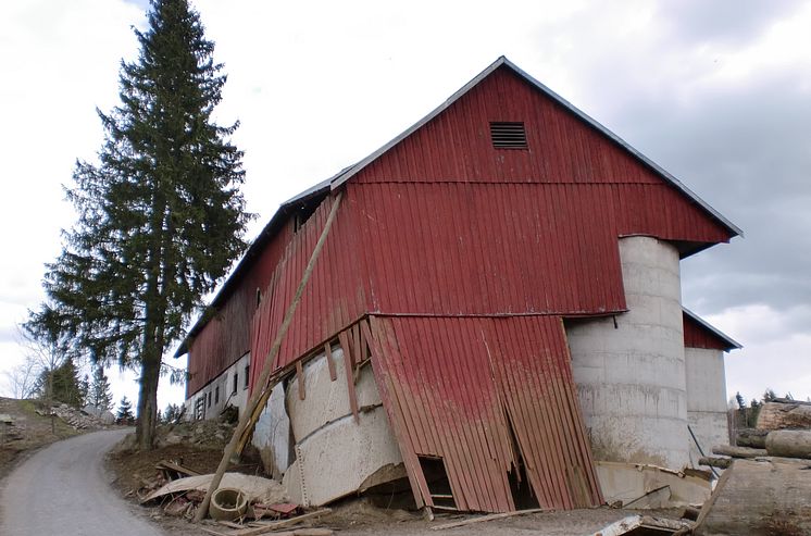 Frostskade på silo